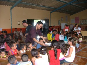 Chaplain Rios ministers in Ecuador.
