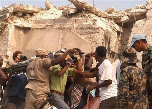 Chaos erupts following the earthquake in Haiti.
