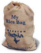 ricebag-sm For each dollar you raise in the Rice Bag Project, one Indian child can be enrolled in a Children's Bible Club.