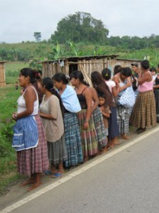 lineup Ladies lining up for food