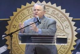 Pastor John Hagee, founder of Christians United for Israel, speaks about Israel's ''everlasting'' covenant with God and how the land cannot be divided during a webcast Thursday, January 6, 2011.