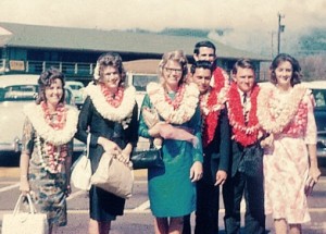 The 1964 Lee College PFC Team, including Douglas and Wanda Leroy (far right), recently celebrated a 50 year reunion of the team that ministered in the Aloha State for ten weeks.
