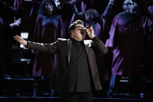 Jordan Smith performs "Somebody to Love" on The Voice (Photo by: Tyler Golden/NBC) Click photo to enlarge.
